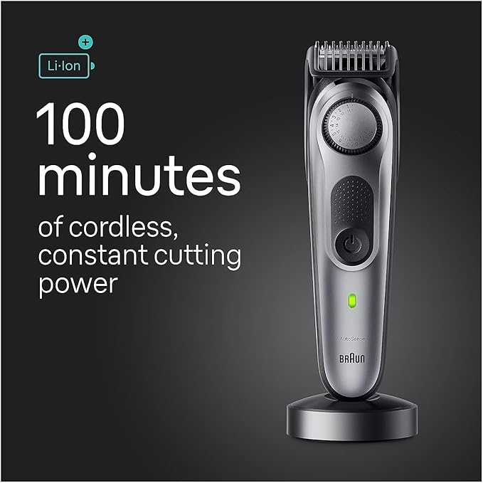 Braun All-in-One Men's Shaving Kit Series 7 7440, 12-in-1 Beard, Face, Nose, Ear Trimmer, Hair Clippers, Body Groomer and Manscaping + Travel Case + Charging Stand, Holiday Gifts for Men