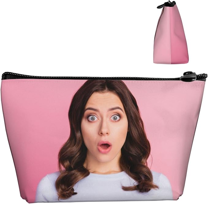 Adaptor Design Travel Toiletry Bag of Your Personalized Pictures Photo Logo Text, Custom Portable Cosmetic Makeup Pouch Case Customized Large Capacity Storage Containers