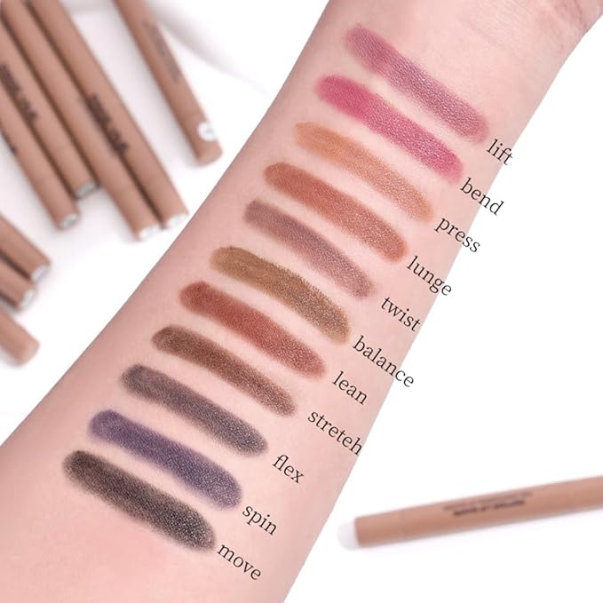 SUAKE Plump Matt Lipstick Lipliner Pencil Pack,Waterproof Crayon with Silicone Smudger for Define Contours & Sculpting Lip, Longwear Moisture Smooth Creamy Formula for Lip Makeup-05 Chocolate