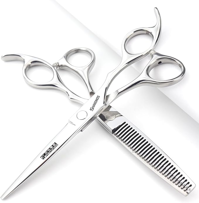 6/6.5-inch Professional Hair Clippers, Hairdressers, efficient Hair Clippers (6 inch-2pc-A)