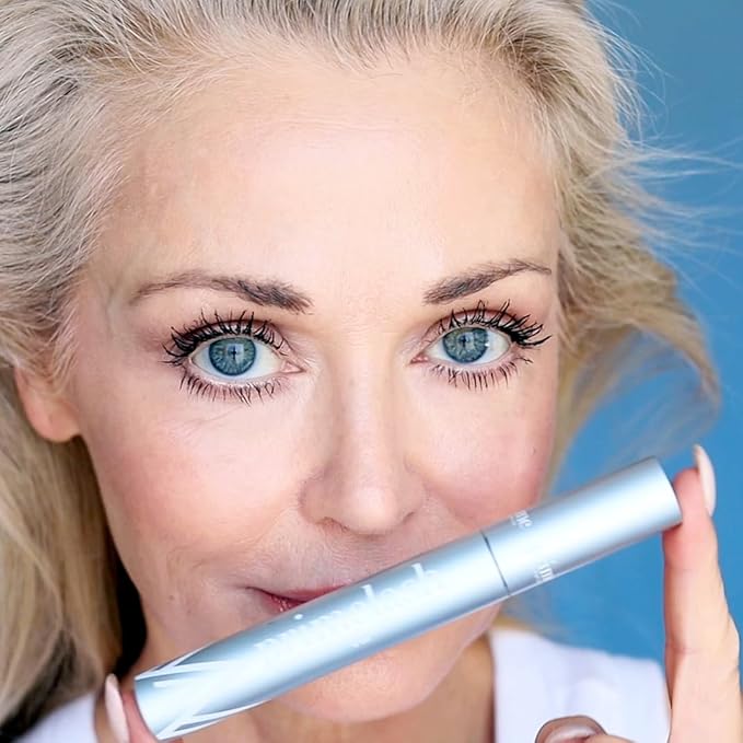 Prime Prometics PrimeLash Mascara for Older Women – Volumizing, Incredible Length in 2 Coats – Long-Stay, Zero Clumps, Hypoallergenic (Blue)