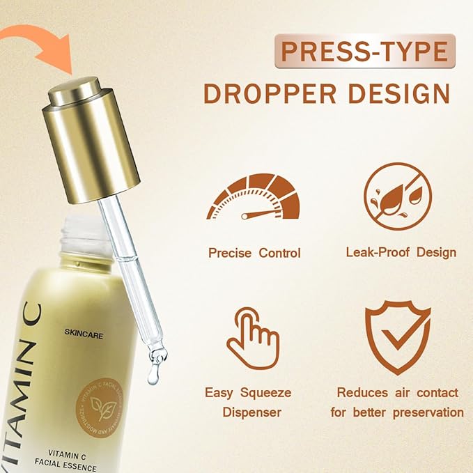 Vitamin C Serum for Face Skin Care Illuminating Serum with Hyaluronic Acid & Collagen, Brightening, Antioxidant, Anti Aging Wrinkles, Glow, Dark Spots Remover Women Hydrating Facial Serums 30ml/1.01oz