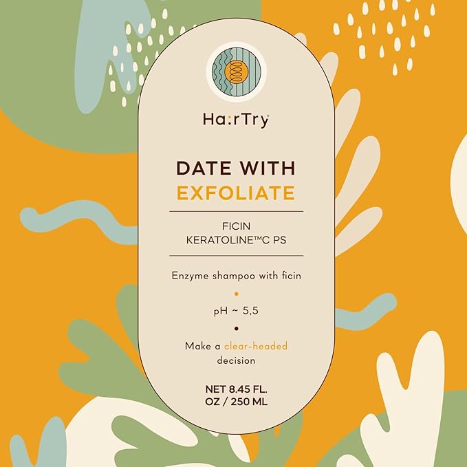 Date With Exfoliate – Multi-Function Enzymatic Exfoliating Shampoo with Ficin – For Deep Cleansing & Refreshing of the Scalp – Net 5.88 Fl. Oz/ 250 ml