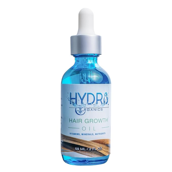 Hair Growth Oil – Natural Hair Serum for Thicker, Fuller Hair – Stimulates Hair Regrowth for Men & Women – With Castor Oil, Rosemary