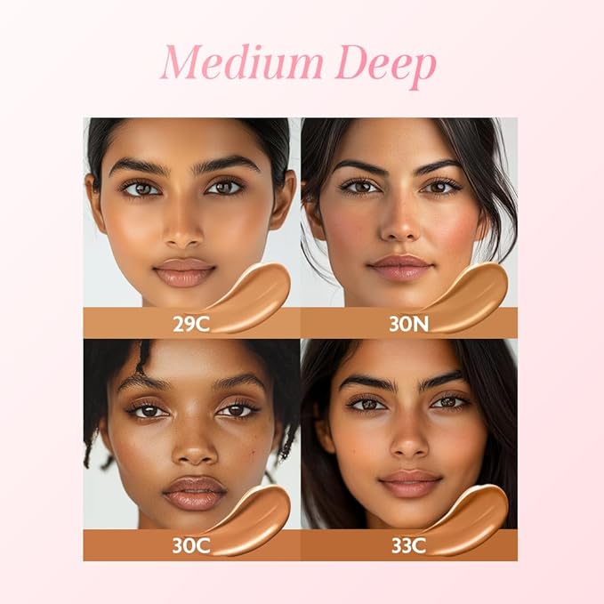 milktouch Cushion Foundation, 24H Flawless Skin, Radiant Shine, No Oxidation, Long-Lasting, Non-Creasing, 60% Hydrating Skincare Infused Korean, Stocking Stuffers, Christmas Gifts (33C Cinnamon)