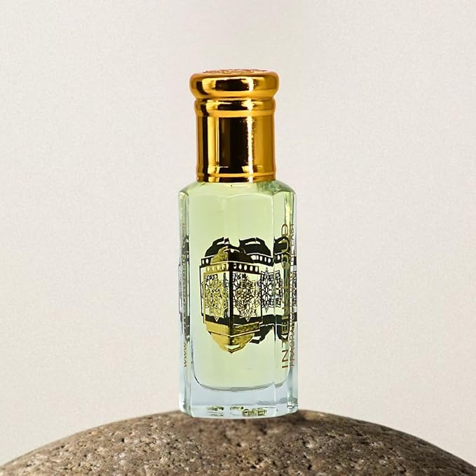 INTENSE OUD Majnoon Long Lasting Arabian Perfume Oils for Women 12ML (0.40 OZ) Fragrance Oil with Sweet Pineapple, Creamy Vanilla & Woody Musky Base - Concentrated Perfume Oil Black Gift Box