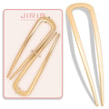 2PCS 5.5Inch French Hair Pins Large U-Shaped Pins for Women and Girls Fashion Metal Hair Pin French Twist Hair Pins for Buns, Updos,Stylish and Functional(set3-gold)