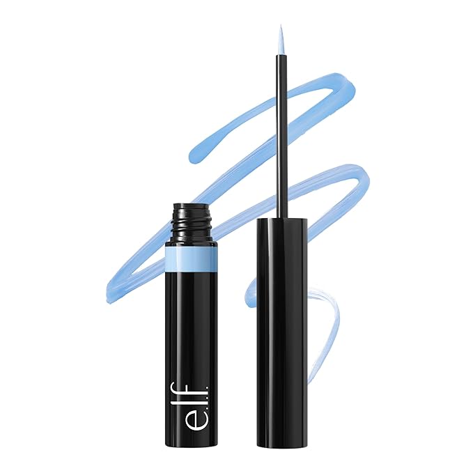e.l.f. H2O Proof Inkwell Eyeliner Pen, High-pigment, Waterproof Liquid Eyeliner, Delivers A Matte Finish, Vegan & Cruelty-free, Bluebird