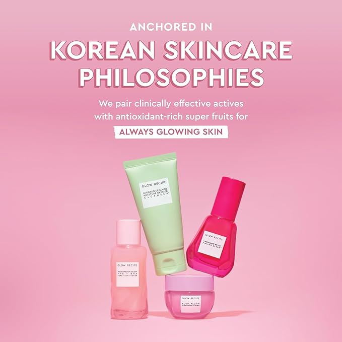 Glow Recipe Pink Juice Water Gel Face Moisturizer for Women, Men & Teens, Travel Size - Hydrating Hyaluronic Acid, Radiance Boosting, Oil-Free, Long-Lasting Korean Skin Care for Oily Skin (25ml)