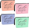 Hanamiya Na 4Pcs Weekend Makeup Bag Trip Gifts Favors Bag Girls Weekend Gifts Friendship Gifts for Women Girls BFF Bride Cosmetic Bag Zipper Pouch Wedding birthday Bachelorette Party