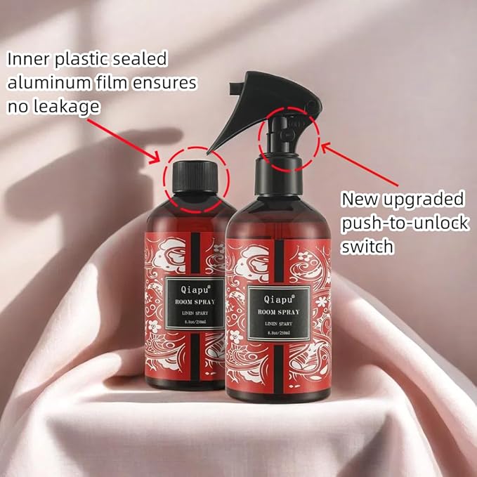 Linen Spray Natural Room Pure Essential Oils Jasmine Pillow Spray for Bedding Pillows Sheets Curtains Mist and Fabric Aromatherapy