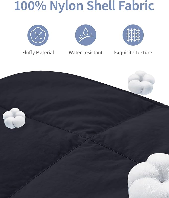 Narwey Puffy Makeup Bag for Travel Women Girl, Quilted Makeup Bag Cosmetic Bag, Cute Puffer Make Up Organizer Bags, Travel Toiletry Bag Toiletries (Black)