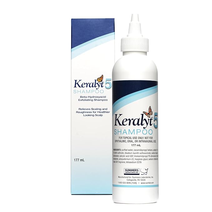 5 Anti-Dandruff Shampoo - Max Strength 5% Salicylic Acid Scalp Build-Up Clearing - Promotes Relief from Dandruff, Psoriasis, Seborrheic Dermatitis, Dryness, and Itchiness, 177 milliliters