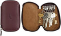 Full Grain Genuine Leather Keychain Holder Pouch with 6 Key Holders Hook