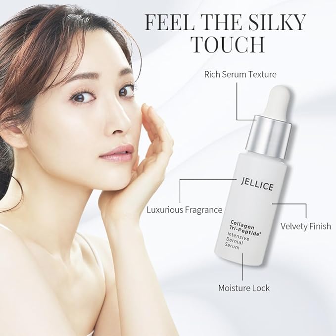 Collagen Tripeptide Face Serum – Anti-Aging & Firming Formula with Niacinamide, Hyaluronic Acid & Centella – Deep Hydration & Smoother-Looking Skin – Japanese Beauty – 1.01 fl oz
