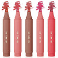 KIMUSE Lip Stain Set, 5 PCS Long Lasting Waterproof Smudgeproof Lip Liner Stain, Matte Natural Finish, All Day Wear Lip Color