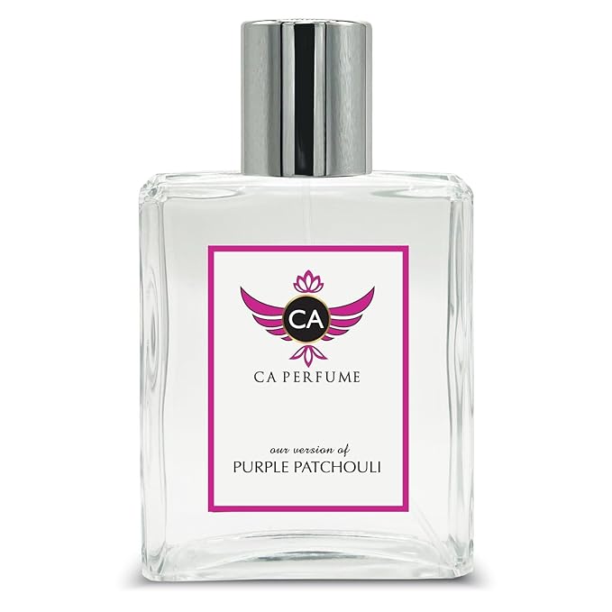 CA Perfume Impression of Purple Patchouli for Women and Men Eau De Parfum Floral Woody Musk Scent Long Lasting Unisex Fragrance Signature Scent for Day and Night Wear 3.4 Fl Oz 100ml