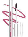 Lip Liner Stain Peel Off with Tweezer, Long Lasting Matte Lip Lipstick Tint Tattoo, Highly Pigmented Color Lip Liners Makeup, Waterproof, Transfer-proof Lipstain for Women, for All Skin Types, Mauve