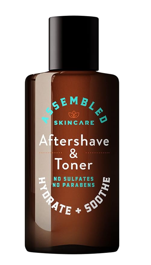 ASSEMBLED Men's Aftershave & Toner, 4oz (Pack of 1); Fragrance-Free, Paraben-Free