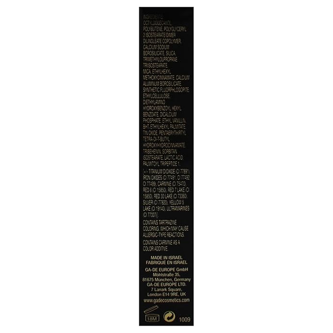 GA-DE Crystal Lights Lip Gloss, 511 - Enriched with Light-Reflecting Crystal Pearls - Smooth Silky, Rich Color - Moisturizes and Adds Shine - 0.2 oz