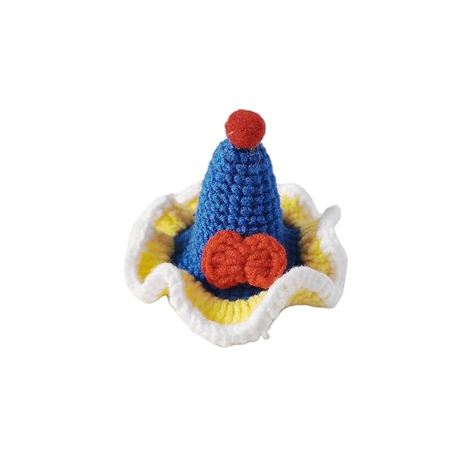 Crochet Knitting Hair Clip for Girls/Daughter, Gift for Her Birthday, Finished Handmade Wool Knitted Princess Hat