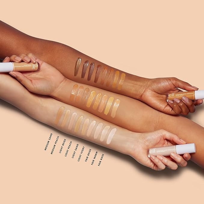 e.l.f. Hydrating Camo Concealer, Covers Blemishes & Under-Eye Circles, Full-Coverage & Delivers A Satin Finish, Vegan & Cruelty-Free, Fair Warm