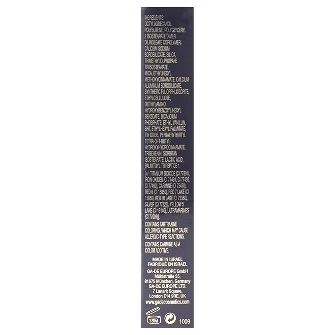 GA-DE Crystal Lights Lip Gloss, 503 - Enriched with Light-Reflecting Crystal Pearls - Smooth, Silky, Rich Color - Moisturizes and Adds Shine - 0.2 oz