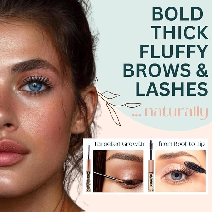 Live Fraiche Organic Castor Oil Lash Serum for Hair Growth, 100% Pure Eyebrow Eyelash Growth Serum, Cold Pressed Hexane Free (2oz Glass Bottle + FILLED Mascara Tube)