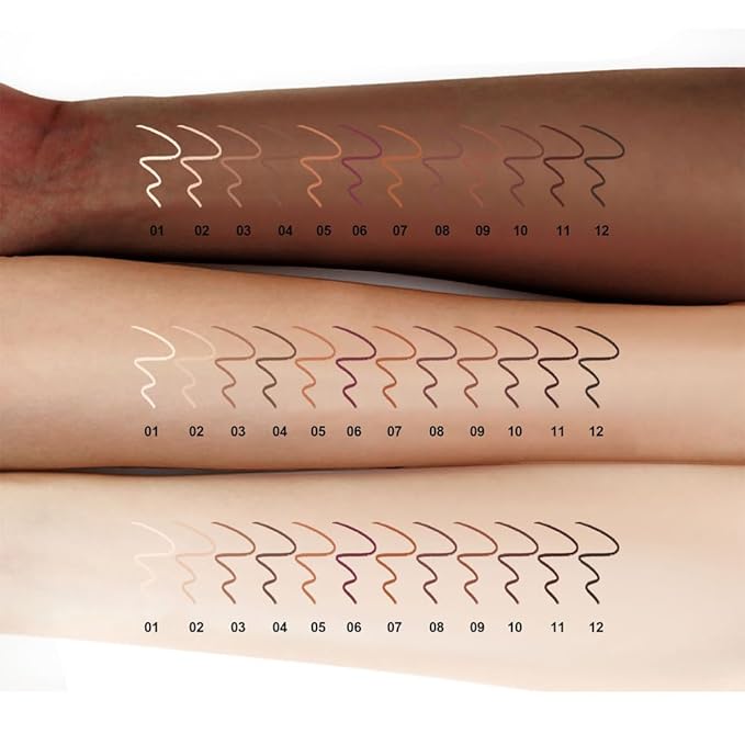 12Pcs Matte Lipstick Crayon Lip Liner pencil Set, Creamy & Hydrating Matte Lip Pencil, Smudge-Proof, Long-Wear Waterproof Lipstick Liner to Create Perfect Lip Makeup (12pcs) Set #01
