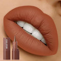 AMY'S DIARY Brown matte lipstick Lipstick Lip Makeup, Precision Tip Matte Lip Crayon, Longwear Up To 24Hrs, Lead The Way,Smudge Waterproof for Women Smudge Waterproof for Women (3# Nude Brown, 1 pc)