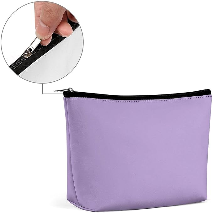 Women's Toiletry Bag, Travel Cosmetic Bag, Large Makeup Case, Purple Personality Fashion Zipper Cosmetic Case