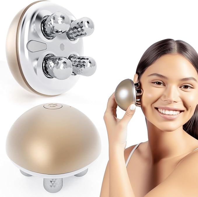 Microcurrent Facial Device, Face Massager Tool, Eye and Neck Massager, Face Roller, Beauty Tools for Relaxing Facial Massage and Skin Care Routine