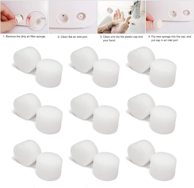50 Pieces Air Filter Sponge Compressor Replacement System, Compressor System - Image 4