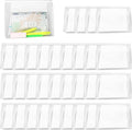 50 PCS Mini Clear Makeup Bag,Small Clear Zipper Pouch Travel Bag for Toiletries Plastic Cosmetic Organizer Waterproof，for Swimsuit Bikini Travel Vacation(9.8 x 7.1 x 2.6 Inch)