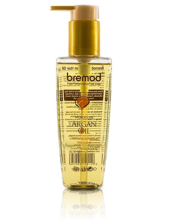 Leave-In Moroccan Argan Oil Hair Oil – Vitamin E Oil& Keratin Hair Treatment for Repairing Dry, Frizzy & Damaged Hair – Deep Nourishing Hair Serum, Anti-Frizz & Split End Repair 3.3Fl Oz