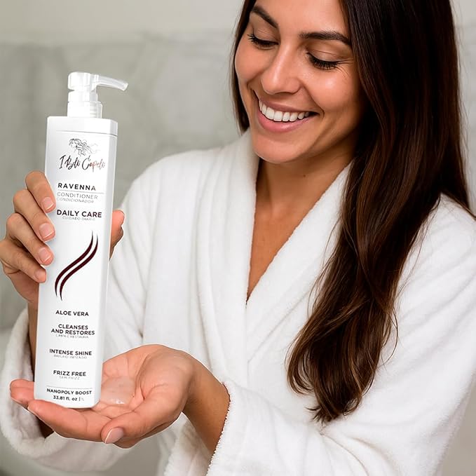 I Belli Capelli Hidrate Aloe Vera Conditioner for Hair – Lightweight Daily Moisture for Soft, Frizz-Free Hair – Strengthens, Adds Shine & Smooths –Color-Safe, For All Hair Types (1L/33.8 FlOz)