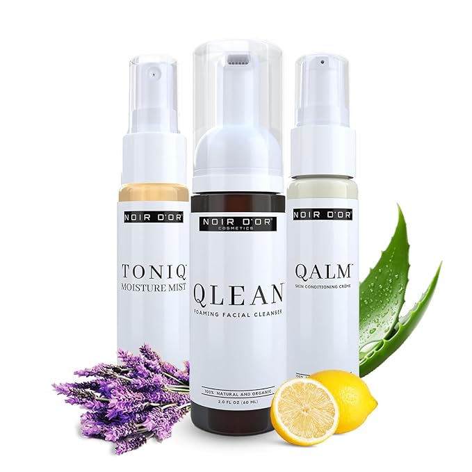 Noir D'or Acne Scar Treatment, Hyperpigmentation Treatment for Face, Normal to Oily Acne Skincare | Three Step Scar Repair Set for Acne Scars and Dark Spot Remover | Breakout Acne Treatment for Scars