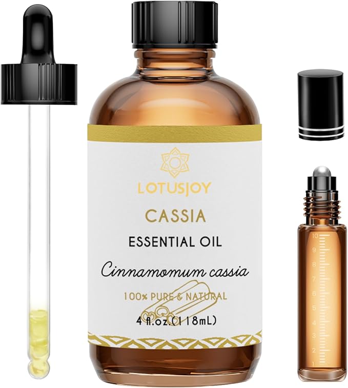 Cassia Cinnamon Bark Essential Oil for Body, Massage, Room Spray, Diffuser, DIY Home Crafts- 4 Oz