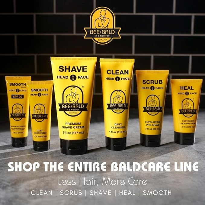 Bee Bald HEAL Aftershave for Men Healing Balm, Immediately Calms & Soothes Damaged Skin, Treats Bumps, Redness, Razor Burn & Other Shaving Post Shave Irritations, 2 Fl Oz (Pack of 2)