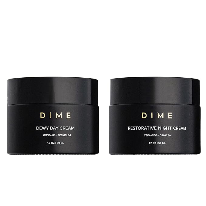 Dime Beauty Moisture Set ($76 Value) - Includes Dewy Day Cream + Restorative Night Cream (50 ml Each)