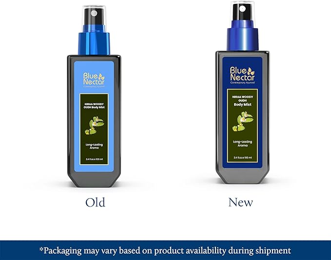 Blue Nectar Niraa Woody Oudh Body Mist for Hydrating Long Lasting Fragrance (100ml)