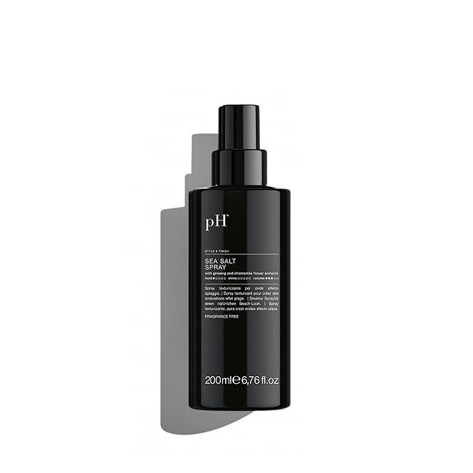 pH PURE HAIR Sea Salt Spray for Beach Waves - Volumizing Hair Spray for All Hair Types - Lightweight Unscented Formula for Textured Wavy Hair - Perfect for Curly, Wavy & Straight Hair - 6.76 Oz