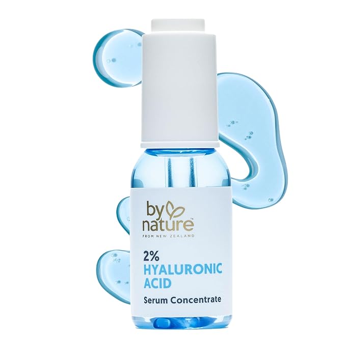 By Nature 2% Hyaluronic Acid Serum for Face & Neck - Skincare from New Zealand - 2% Hyaluronic Acid Facial Serum Concentrate - 1fl. Oz