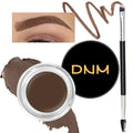 evpct Soft Brown Eyebrow Powder Pomade Gel Shaper Makeup Kit with Dual-ended Brush, Eyebrow Stencil Kit for Women Shaping, Eye Brow Pomade Stencil Shaper Tinting kits for Women Long Lasting Waterproof