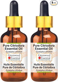 Greenwood Essential Pure Citriodora Essential Oil (Eucalyptus citriodora) with Glass Dropper Steam Distilled (Pack of Two) 100ml X 2 (6.76 oz)