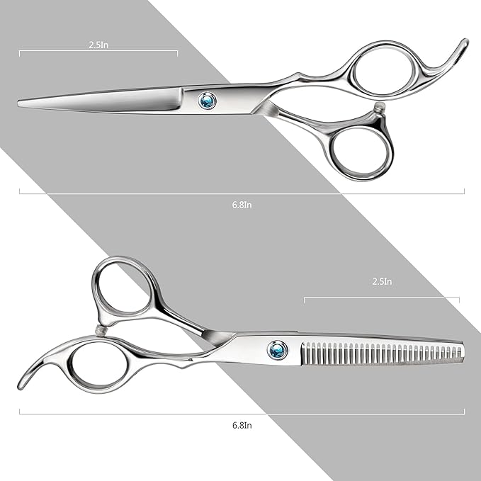 Hair Thinning Scissors Hair Cutting Scissors Kit, Fcysy Tijeras De Peluqueria Profesional Hair Trimming Scissors Haircut Scissors Blending Shears Set, Baber Shears Layering Scissors Hair Accessories