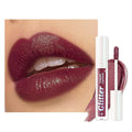 AMY'S DIARY Plum Wine Shimmer Liquid Lipstick, Shimmer Metallic Lip Gloss, Long-Lasting Waterproof Lip Color, High Shine Sparkle Makeup,Lip makeup for woman (#11)