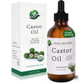 Castor Oil-Castor Oil Organic Cold Pressed Unrefined Glass Bottle-Organic Certified 100% Pure Castor Oil,Hexane Free,Organic Castor Oil for Face,Hair Growth,Eyelashes,Caster 4.23fl.oz/120ml
