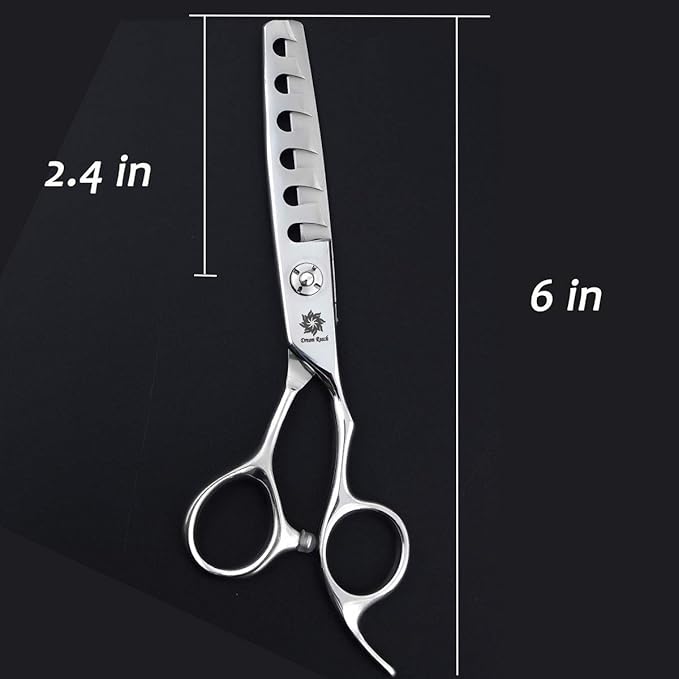 Dream Reach Professional 6 inch Hair Cutting Scissors, Japanese 440C Steel Thinning Shear for Men/Women Cutting for Salon/Barber/Home