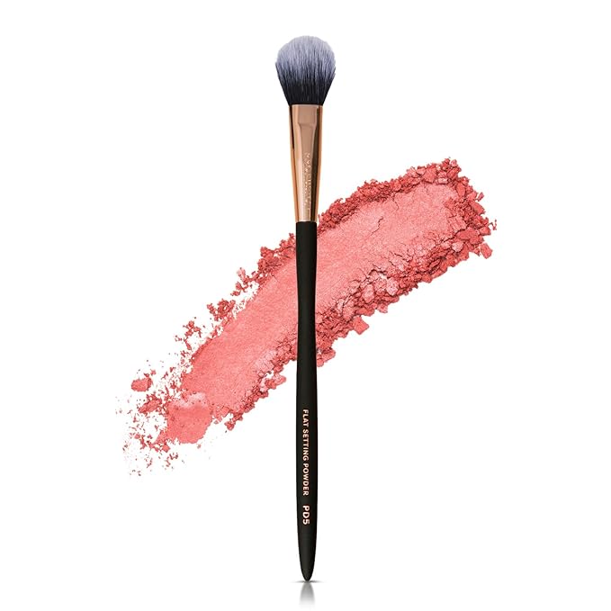 Profusion Cosmetics Artistry Flat Setting Powder Brush for Makeup – Dense Synthetic Bristles for Smooth Application, Lightweight Matte Handle, Vegan & Cruelty-Free